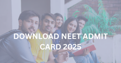 Neet admit card 2025